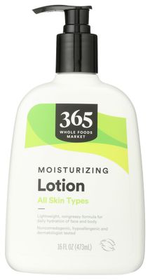 365 by Whole Foods Market, Moisturizing Lotion for Face &amp; Body, All Skin Types, 16 Fl Oz