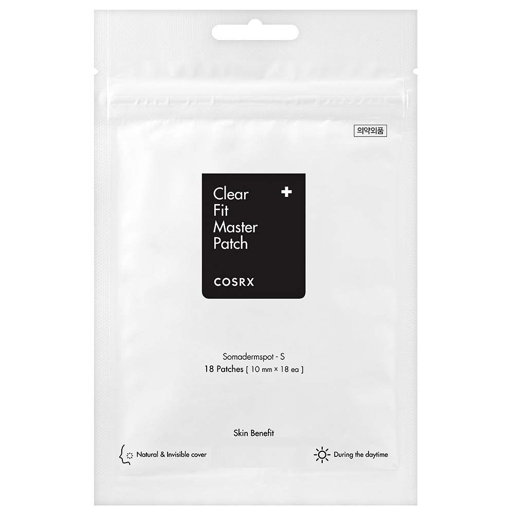 COSRX Clear Fit Master Patch 18 Patches | Healing Pimple Patches for Blemishes and Zits | Hydrocolloid Dressing | Quick &amp; Easy Spot Treatment