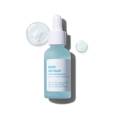 Frankly Heyday Serum - Deep Moisture &amp; Radiance Boost with 1.125% Panthenol &amp; Hyaluronic Acid | Vegan, Dermatologically-Tested | Anti-Aging &amp; Firming for Dry, Sensitive Skin, 1.01 fl. oz.
