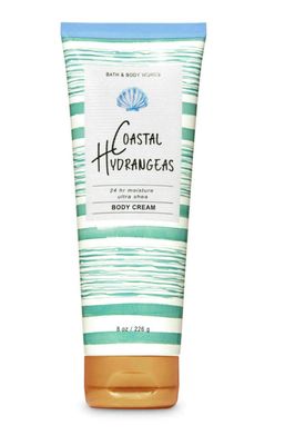 Bath and Body Works Coastal Hydrangeas 24hr Ultra Shea Body Cream 8 Ounce