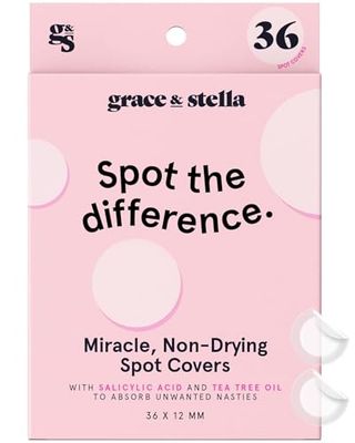 grace &amp; stella Award Winning Pimple Patches For Face (Round, 36 Count) - Hydrocolloid Acne Patches for Face - Dermatologist Tested, Vegan, Cruelty-Free Zit Patches for Face, Blemish Patches, Stickers