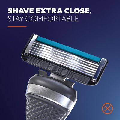 Dollar Shave Club | The Member Exclusive Shave Set | 4 Extra Close Refill Cartridges, 1 Handle (Black), 1 Shave Butter 3 ounce, 1 Razor Cover