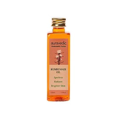 Auravedic Kumkumadi Oil Pure Saffron for Ultra Radiant Skin | 3.38 Fl Oz (100ml)