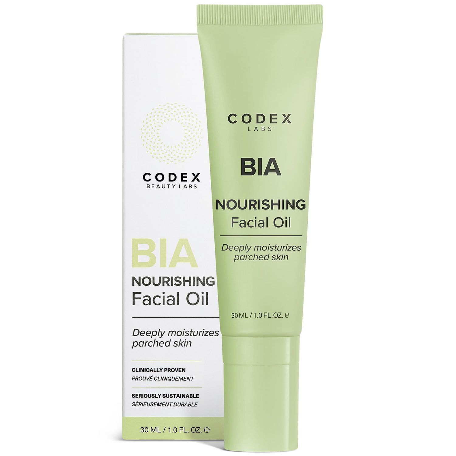Codex Labs Bia Nourishing Face Oil - Hydration, Moisturizing &amp; Smoothing - For Dry Skin, Sensitive Skin, All Skin Types - With Omega-3, Rosehip Oil, Vitamin E - Cruelty-Free, Vegan Skincare (1oz)