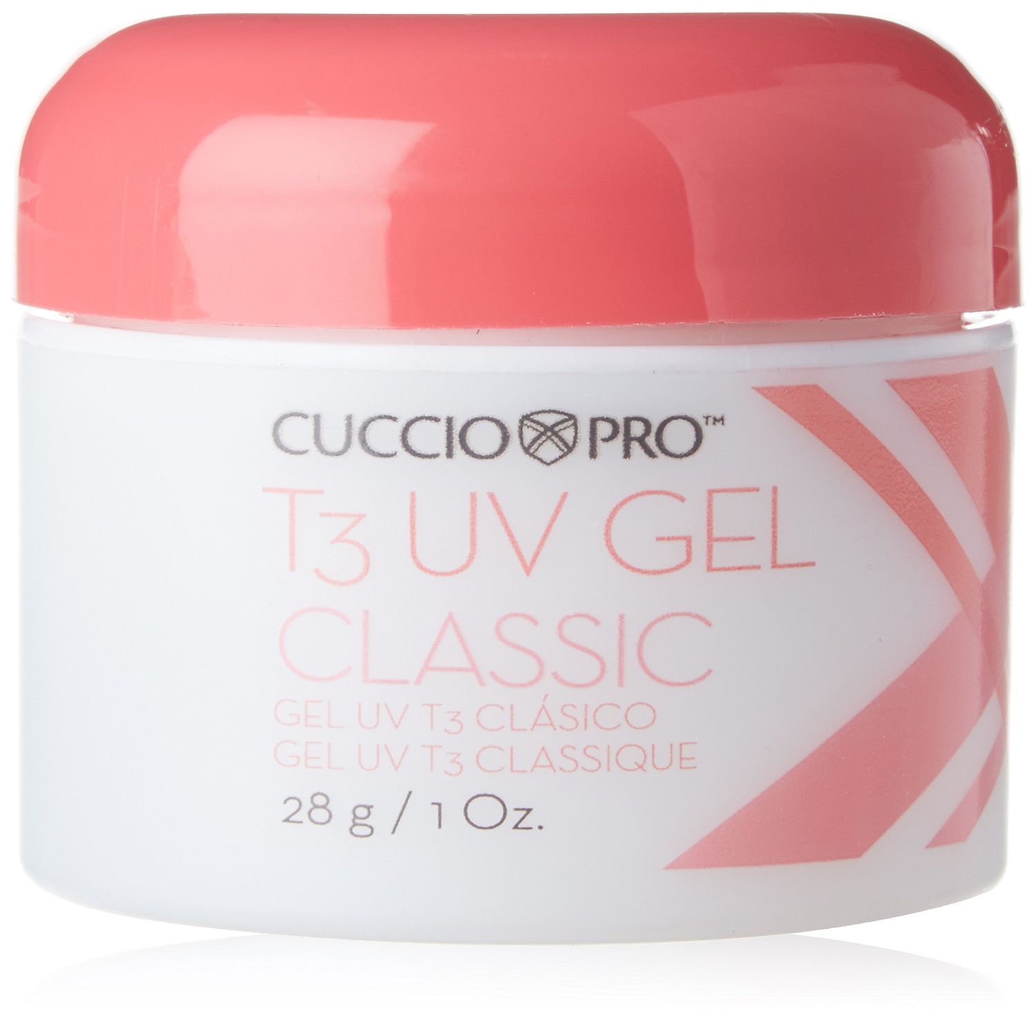 Cuccio Pro T3 UV Gel Classic - Easy Application - Strength And Durability - High Shine And Odor Free - Maintains Natural Nail Thickness - Optimal For Short Nail Beds - Clear - 1 Oz Nail Gel