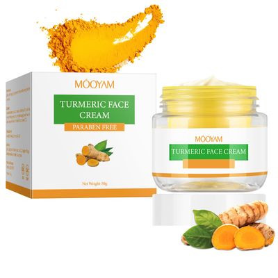 GUOYAOLIFU Moisturing Face Cream Skincare for Women,Day Night Turmeric Facial Cream for Face,Hydration Face Cream for All Skin Types (1.7 Oz)