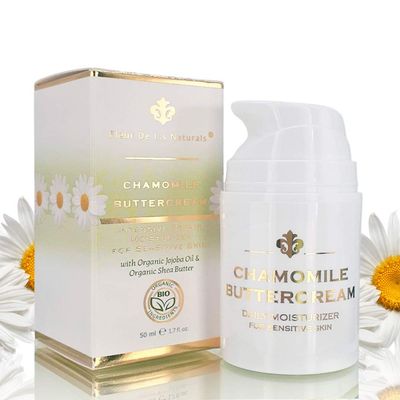 Chamomile Buttercream - Best Anti-Wrinkle Cream &amp; Anti-Aging Face Cream for Sensitive Skin - Helps to Repair Wrinkles &amp; Purify Skin - Made in USA - All Natural and Organic Ingredients - 1.7 oz
