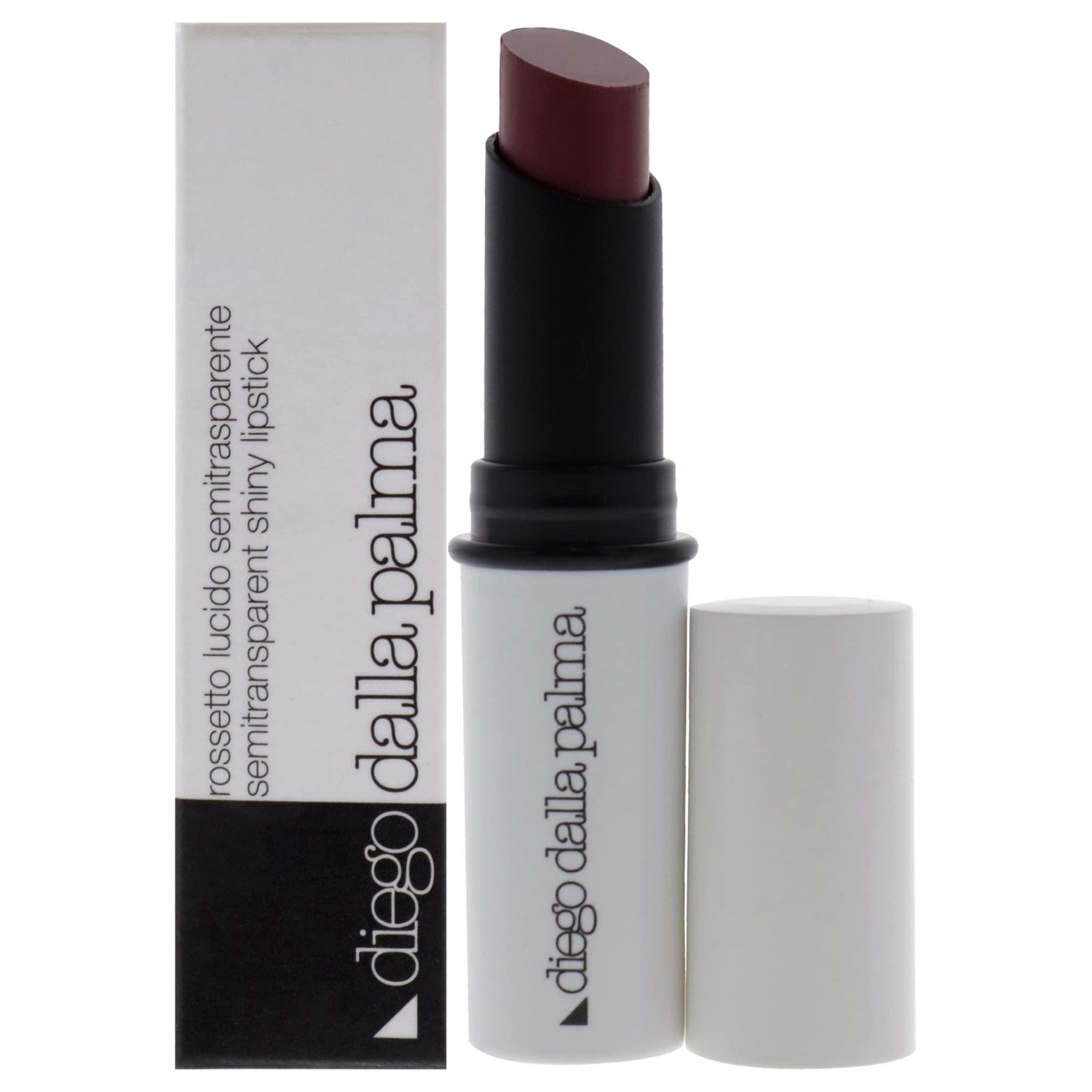 Diego dalla Palma Semitransparent Shiny Lipstick - Hydrates And Protects - Sheer Color - Luminous And Shiny Finish - Gives Plump And Smooth Lips - Long Lasting Wear - 149 Mauve - 0.1 Oz