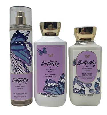 Bath &amp; Body Works Butterfly - Trio - Shower Gel, Fine Fragrance Mist and Body Lotion