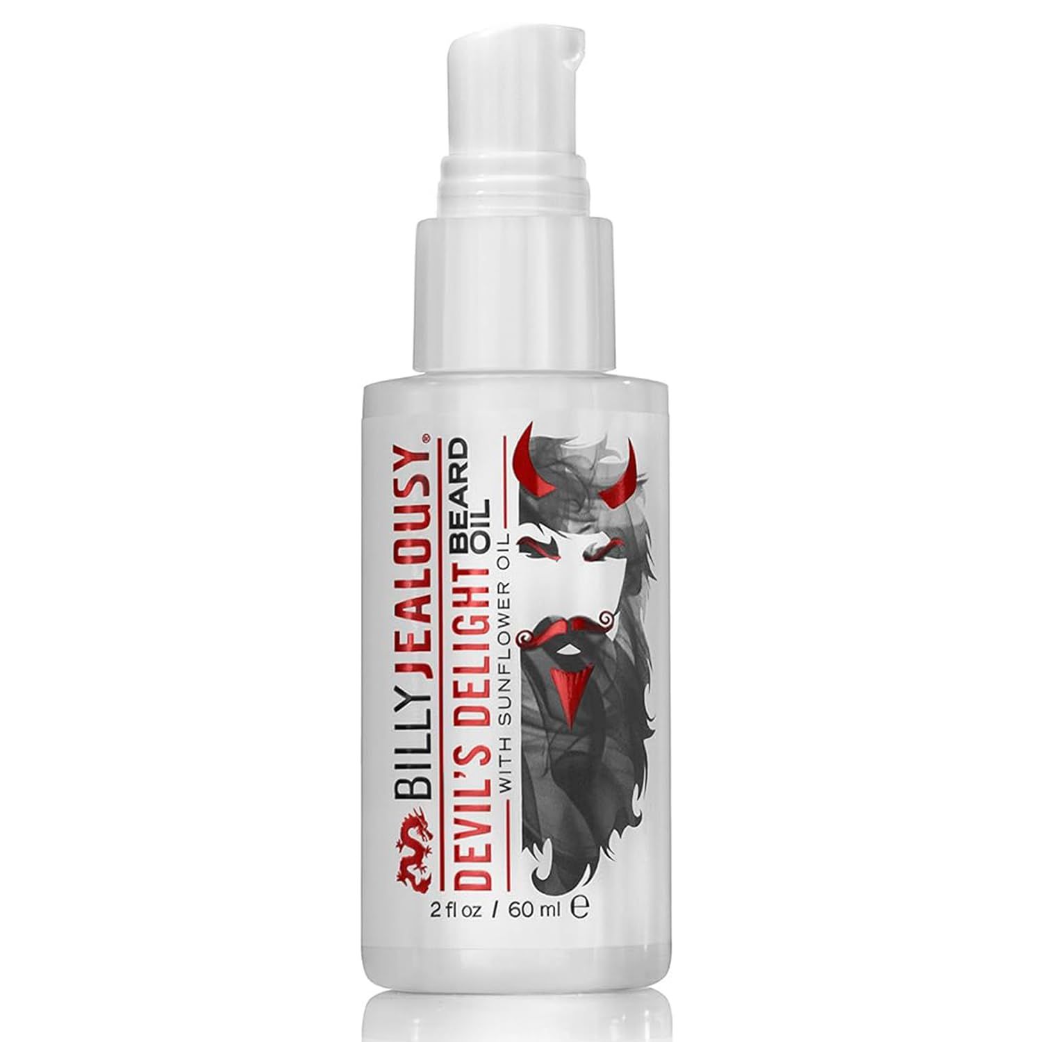 Billy Jealousy Beard Oil for Men, Weightless, Low Shine, and Hydrating Beard Moisturizer for Softer Hair, Helps Prevent Itching and Flakes, Devil&#39;s Delight, 2 Fl Oz