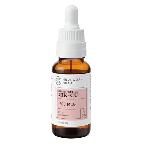 GHK-Cu (Copper Peptide) Neck &amp; Face Serum 1,200mcg (1 oz bottle)