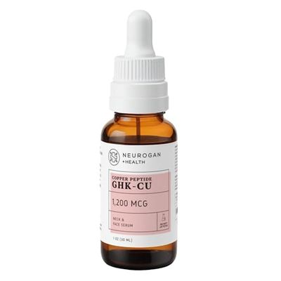 GHK-Cu (Copper Peptide) Neck &amp; Face Serum 1,200mcg (1 oz bottle)
