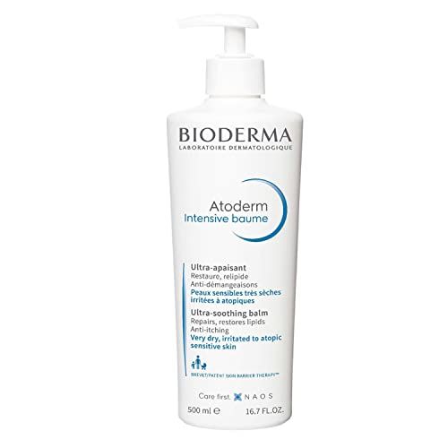 Bioderma Atoderm Intensive Balm, Hydrating Balm For Dry To Atopic Sensitive Skin, Face &amp; Body Moisturizer With Ultra Soothing Anti-Itching Formula, Fragrance-Free, Non-Greasy &amp; Non-Sticky For Family
