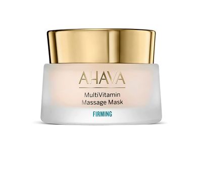 AHAVA Firming MultiVitamin Massage Mask - Enhances Firmness, Luminosity &amp; Radiance, Enriched with Antiaging Vitamin C, Pro B5, B3, D &amp; Exclusive Osmoter, Blend of Dead Sea Minerals, 1.7 Fl.Oz