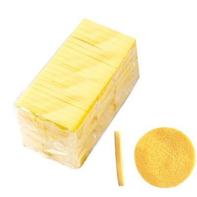 Compressed Facial Sponges 120 Pcs,Facial Cleansing Sponge Beauty Makeup Round Facial Wash Pads Cosmetic Face Exfoliating for Women,Yellow