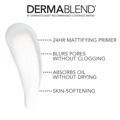 Dermablend Poresaver Matte Primer Face Makeup for Oily Skin, Lightweight Pore Minimizing &amp; Blurring Face Primer, 24HR Wear, 1.0 Fl. Oz.