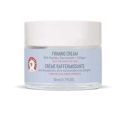 First Aid Beauty Firming Collagen Cream with Collagen, Peptides and Niacinamide - Day + Night Anti-Aging Face Moisturizer - 1.7 fl oz