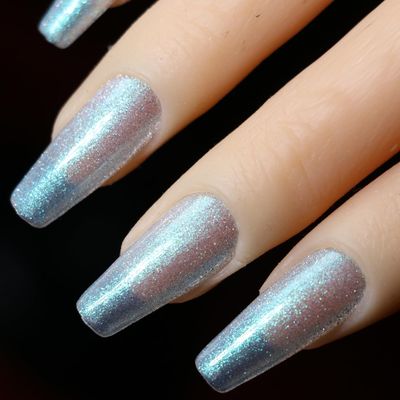 AHAMIOU Aurora Cat Eye Gel Polish Kits Crystal Broken Diamond Magnetic Nail Polish Set Holographic Cats Eyes Gel Nail Polish Shiny Glitter Gel,Aurora Green