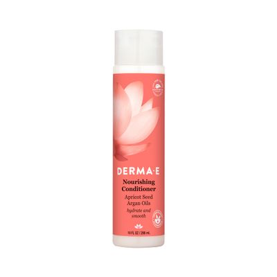 Derma E Nourishing Conditioner with Apricot &amp; Argan Oil - Sulfate Free Frizz Control Conditioner - Color Care Hair Product for Strength and Shine, 10 oz