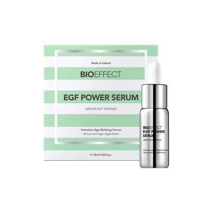 BIOEFFECT EGF Power Serum with Epidermal Growth Factor from Barley, Hyaluronic Acid, KGF and a form of Glucosamine (NAG) to Visibly Reduce Wrinkles &amp; Discolorations, Hydrating Anti-Aging Treatment