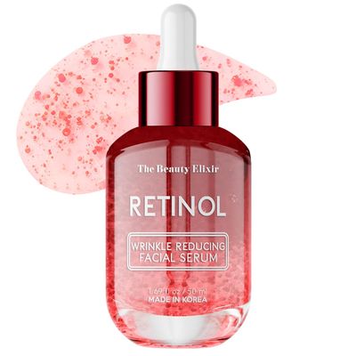 Beauty Elixir Retinol Serum For Face - Anti-Aging, &amp; Resurfacing Treatment for Wrinkles &amp; Post-Acne Marks - Clean, Cruelty-Free Korean Skin Care - Dermatologist Tested - 1.69 oz