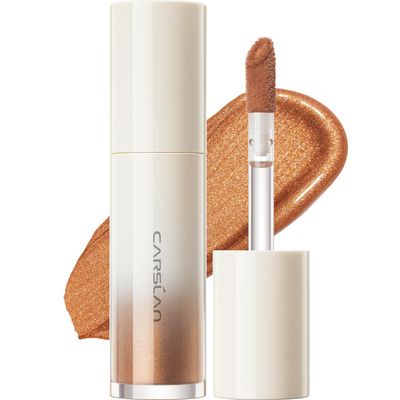 CARSLAN 3D Liquid Highlighter Makeup, Shimmer, Glowing Contour Stick Makeup, Smooth &amp; Lightweigh Face Illuminator Makeup, Moisturizing, Blendable Cream Highlighter Dewy Makeup, 03 Bronze Cold