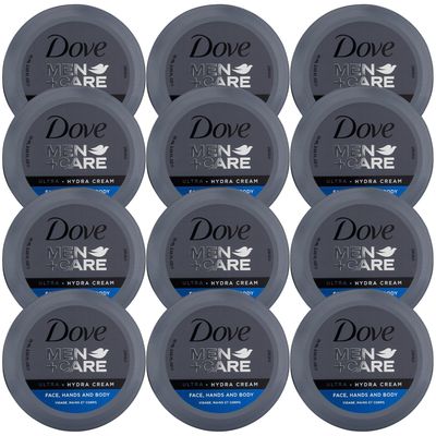 Dove Men+Care Ultra Hydra Cream Lotion, 2.53 Fl Oz (Pack of 12)
