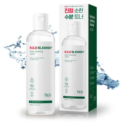 Dr.G RED Blemish Clear Soothing Korean Toner, 300ml - Korean Skin Care Toner, Toner Korean Skin Care, Toner Korean, Korean Toner for Face, Toner for Face Korean, Korean Toners, Korean Face Toner