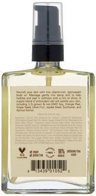 FarmHouse Fresh Clementine Body Oil, Orange, 4 Fl Oz (Pack of 1)