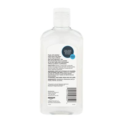 Amazon Basics Witch Hazel Pore Perfecting Toner, Unscented, 16 Fluid Ounces, 1-Pack