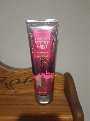 Bath &amp; Body Works Twisted Peppermint Ultra Shea Body Cream, 8 Ounce