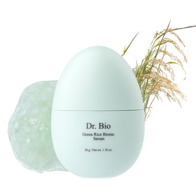 Dr.Bio Green Rice Biome Serum with Probiotic, Reduce Dark Spots, Treat Hyperpigmentation &amp; Freckles, Radiant Skin, Skin Barrier Protection, Fragrance-Free, Vegan, Korean Skin Care for sensitive skin