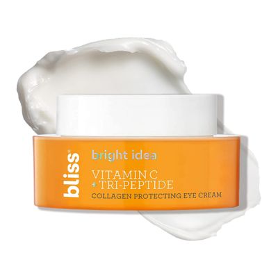 Bliss Vitamin C Eye Cream - Brightening &amp; Hydrating Anti-Aging Treatment with 3-O-Ethyl Ascorbic Acid, Tri-Peptide &amp; Licorice Root - Reduces Fine Lines, Boosts Collagen &amp; Firms, 0.5 fl oz