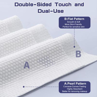 Disposable Face Towel, 100 Count Face Clean Towels, for Washing Soft Cotton Dry Wipes Facial Cloths Towelettes for Washing and Drying, Facial Tissue for Cleansing, Skincare and Makeup Remover