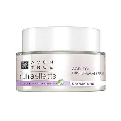 Avon Nutra Effects Ageless Day Cream SPF 20, 50g - Dry/Mature - Active Seed Complex