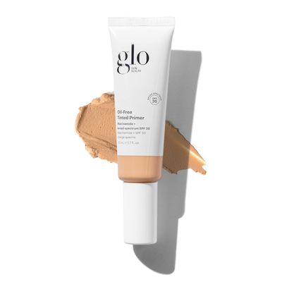 Glo Skin Beauty Oil-Free Tinted Primer SPF 30 - Mineral Makeup for Face, 4-in-1 Foundation Primer, Sheer Coverage, Skincare &amp; Sunscreen With Broad Spectrum UVA/UVB Protection (Medium), 1.7 Fl Oz