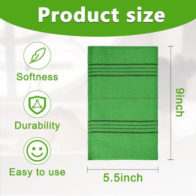 15 Pcs Korean Exfoliating Mitt, 95.5 in Gentle Exfoliating Korean Scrub Mitt, Large Korean Washcloth Exfoliating, Colorful Korean Body Scrubber for Cleaning Skin, Reducing Dirt and Grease (5 Colors)