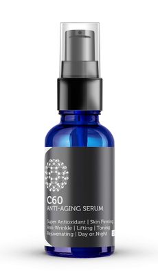 C60 Anti-Aging Face Serum 30ml with Hyaluronic Acid, Plant Stem Cells, Peptides, Vitamins B + C &amp; Anti Aging Wrinkle Complexes for Men &amp; Women Made with Organic Ingredients