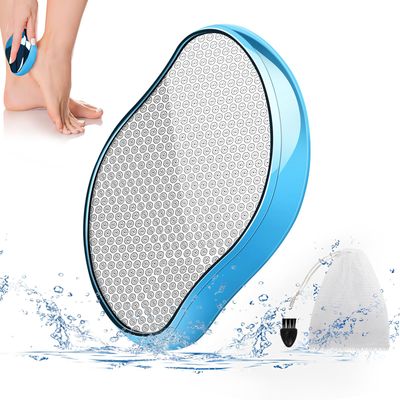 AirOpen Callus Remover for Feet, Safe and Durable Nano Glass Foot File with Storage Bag, Professional Foot Care for Dead Skins, Foot Calluses, Foot Corns and Foot Cuticles (Blue)