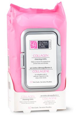 Collagen Cleansing Cloths and Makeup Removal Wipes 60 Ct.
