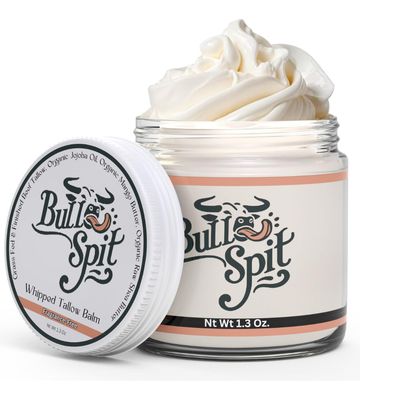 Beef Tallow for Skin - Whipped Tallow Balm with Organic Jojoba Oil, Grass-Fed, Unscented Moisturizer for Sensitive Skin, Face, Eczema &amp; Dry Skin 1.3oz