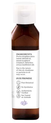 Aura Cacia Sweet Almond Skin Care Oil 4 FL. OZ.