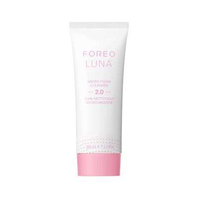 FOREO LUNA Micro-Foam Face Cleanser 2.0 - Exfoliating Face Wash - Pore Minimizer - All Skin Types Facial Cleanser - Travel Size - Vegan - Facial Skin Care Products with Vitamin E - 3.3oz