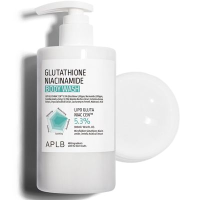 APLB Glutathione Niacinamide Body Wash | LIPO GLUTA NIAC CEN 5.3% 10.14 FL.OZ/Korean Skincare, Gentle Ingredients for The Safety of Your Skin, Long Lasting deep Moisture for Soft Skin