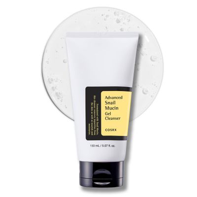 COSRX Advanced Snail Mucin Gel Cleanser, 5.07 Fl Oz / 150 mL, Rich Daily Deep Cleansing Gel for Dry &amp; Sensitive Skin, Korean Skin Care, Not Tested on Animals, No Parabens