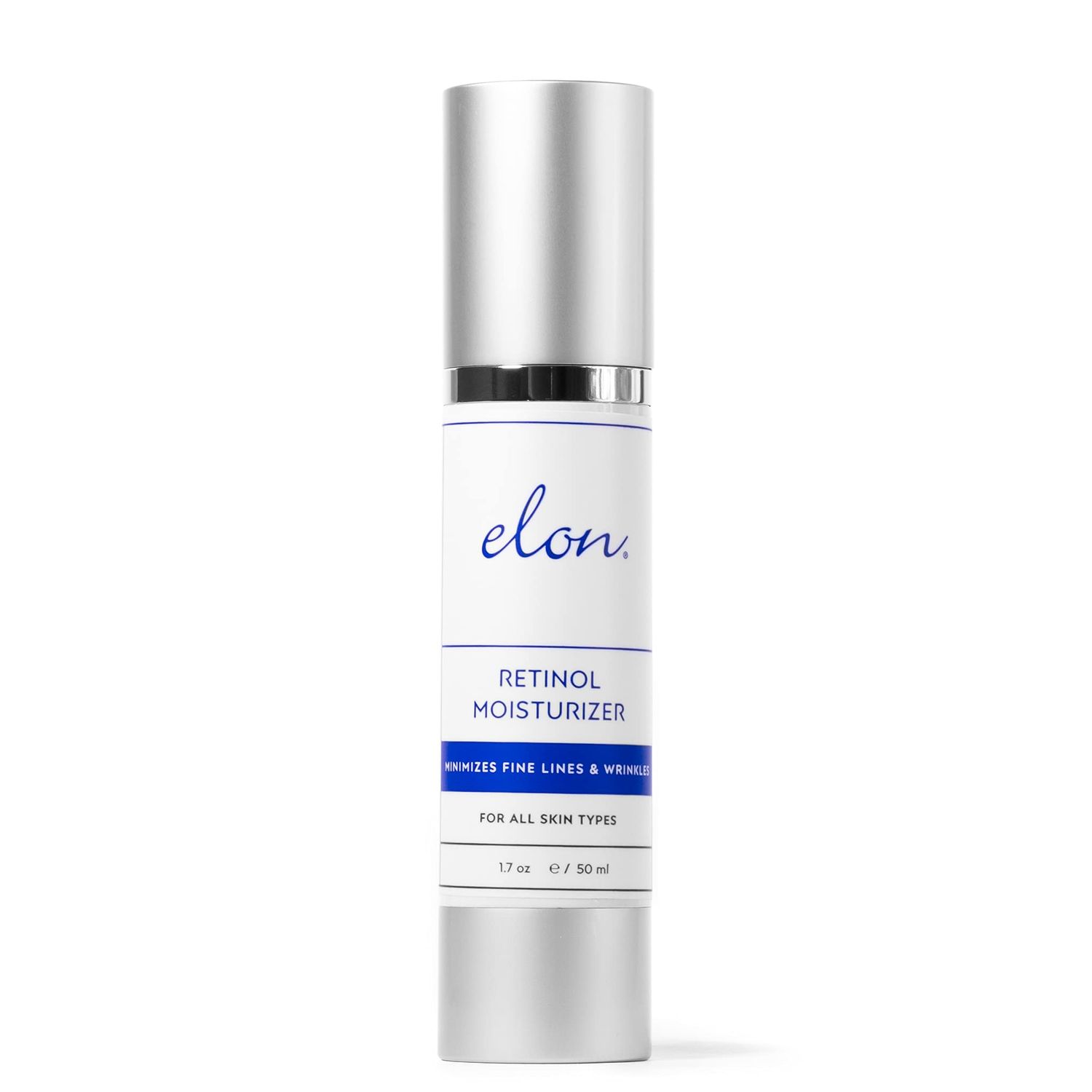 Elon Retinol Moisturizer Cream for Face - Hyaluronic Acid Moisturizer (1.7 Oz) - Facial Skin Care Products - Facial Moisturizer w/Vitamins &amp; Jojoba Oil - Anti-Aging Moisturizer