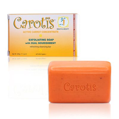 CAROTS Exfoliating Soap 200g - Formulated to Restore Radiance and Eliminate Dead Skin Cells, with Vitamin A