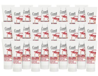 Curel Ultra Healing Intensive Fragrance-Free Lotion For Extra-Dry Skin, Dermatologist Recommended, Ideal for Sensitive Skin, Cruelty Free, Paraben Free, 1 Oz, Pack of 30