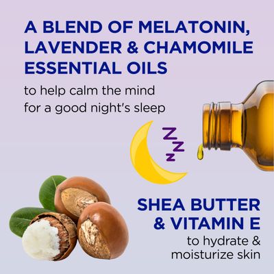 Dr Teal's Sleep Body Lotion, 24-Hour Moisture, with Melatonin, Lavender &amp; Chamomile Essential Oils, 8 fl oz (Pack of 3)(Packaging May Vary)