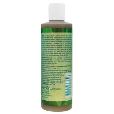 Aloe Life - Skin Gel & Herbs Ultimate Skin Treatment, 99% Certified Organic Whole Leaf Aloe Vera, Vitamins C, A, & E, Head-to-Toe Skin Care Support for the Whole Family, Fragrance-Free (8 oz)